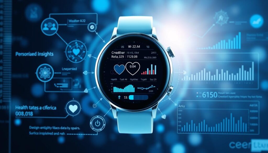 AI analyzing health wearable data to provide personalized insights AI analyzing health wearable data to provide personalized insights