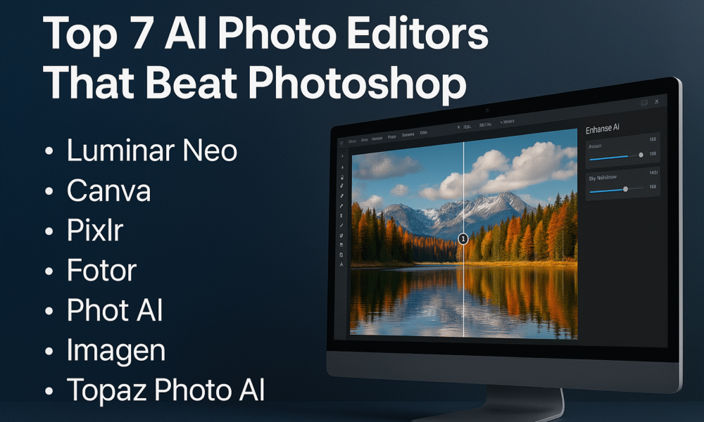 7 Best AI Photo Editors That Beat Photoshop